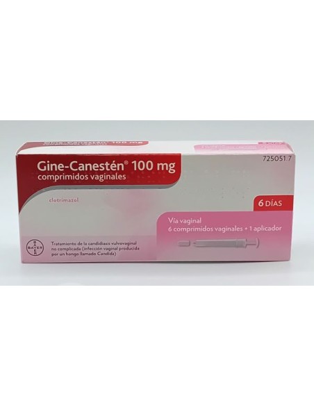 Farmacia Fuentelucha Gine Canestén 100 Mg Comprimidos Vaginales Clotrimazol 7625