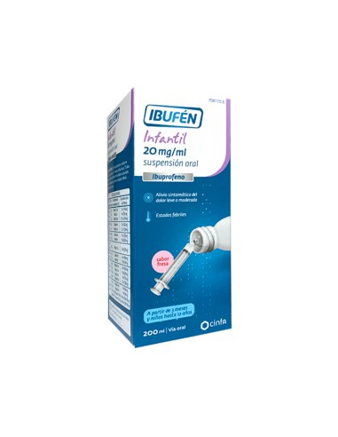 Ibufén Infantil 20 mg/ml suspensión oral ibuprofeno