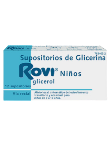 SUPOSITORIOS DE GLICERINA ROVI NIÑOS Glicerol