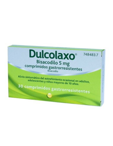 Dulcolaxo Bisacodilo 5 mg comprimidos gastrorresistentes Bisacodilo