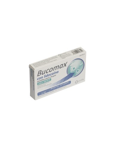 Bucomax con lidocaína pastillas para chupar sabor menta