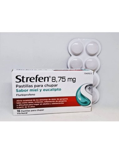 Strefen 8,75 mg pastillas para chupar sabor miel y eucalipto