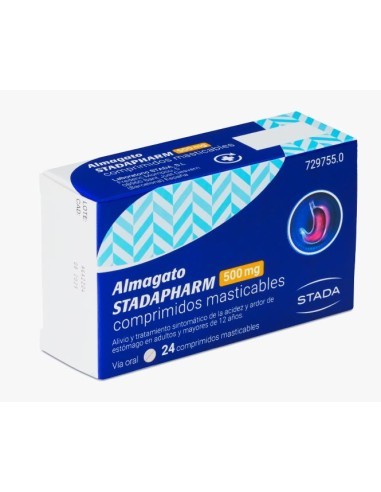 Almagato Stadapharm 500 mg comprimidos masticables