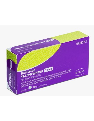 Bilastina Stadapharm 20 mg Comprimidos