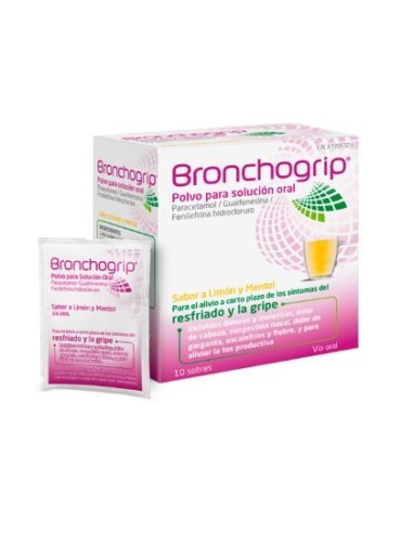 Bronchogrip Sobres Sabor Limón y Menta