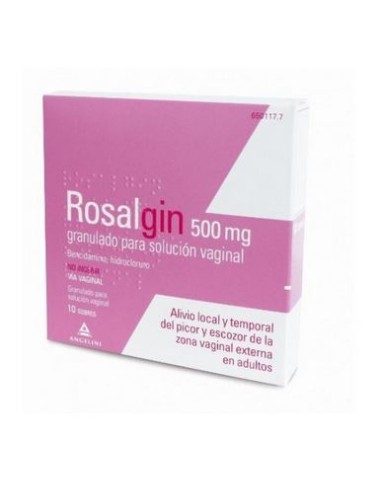 Rosalgin 500 mg  granulado para solución vaginal 10 sobres