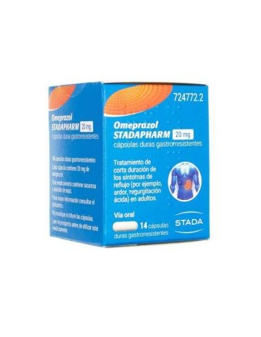 Omeprazol Stadapharm 20 mg 14 Capsulas