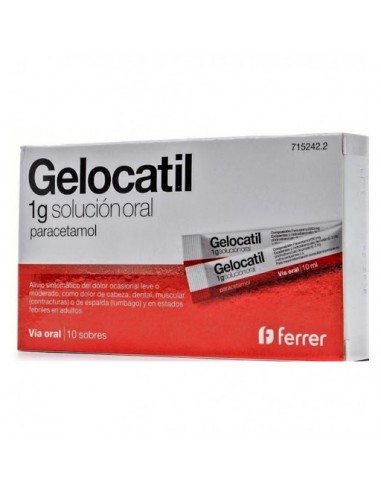 GELOCATIL 1 g Solución Oral Paracetamol