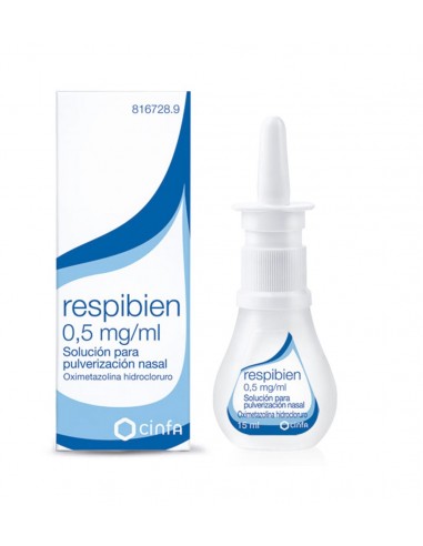 Respibien 0,5 mg/ml solución para pulverización nasal Oximetazolina, hidrocloruro