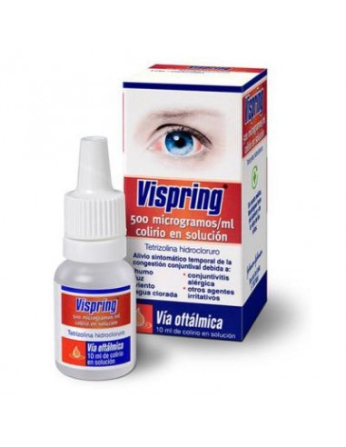 VISPRING 500 MICROGRAMOS/ML COLIRIO EN SOLUCIÓN Tetrizolina Hidrocloruro