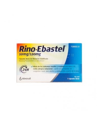 Rino-Ebastel 10 mg/120 mg Cápsulas duras de liberación modificada