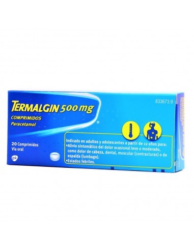 Termalgin 500 mg comprimidos Paracetamol