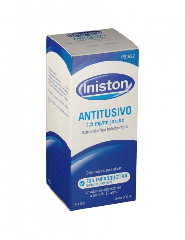 Iniston TOS 1,5 mg ml jarabe Dextrometorfano hidrobromuro