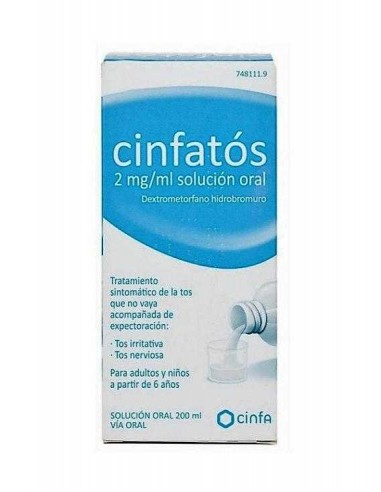 Cinfatós 2 mg ml solución oral Hidrobromuro de Dextrometorfano