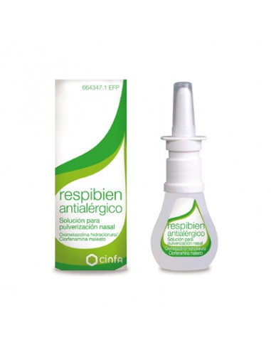 Respibien antialérgico solución para pulverización nasal oximetazolina hidrocloruro, clorfenamina maleato