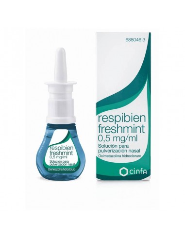 Respibien freshmint 0,5 mg/ml solución para pulverización nasal Oximetazolina, hidrocloruro