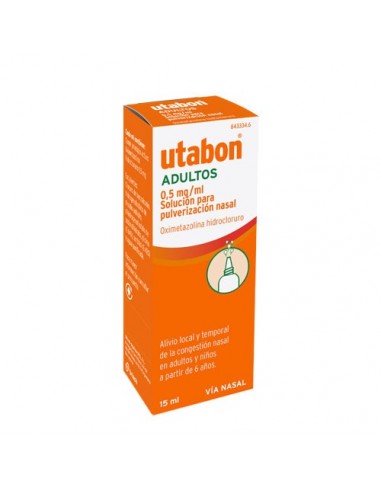 Utabon Adultos 0,5 mg/ml solución para pulverización nasal Oximetazolina hidrocloruro
