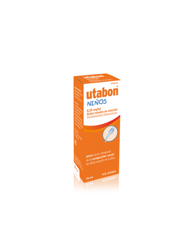 Utabon Niños 0,25 mg/ml gotas nasales en solución Oximetazolina hidrocloruro