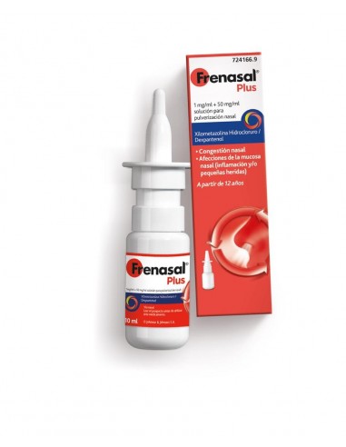 Frenasal Plus 1 mg/ml + 50 mg/ml solución para pulverización nasal xilometazolina hidrocloruro/Dexpantenol
