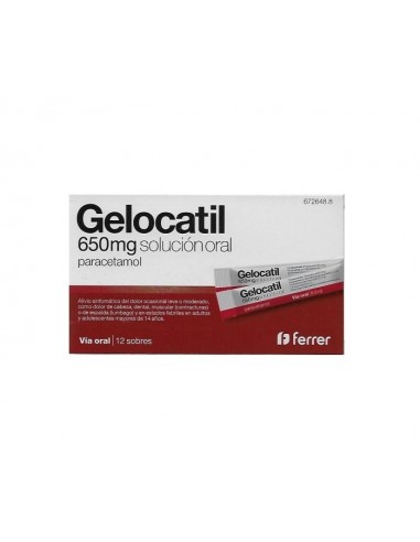 GELOCATIL 650 mg Solución Oral Paracetamol