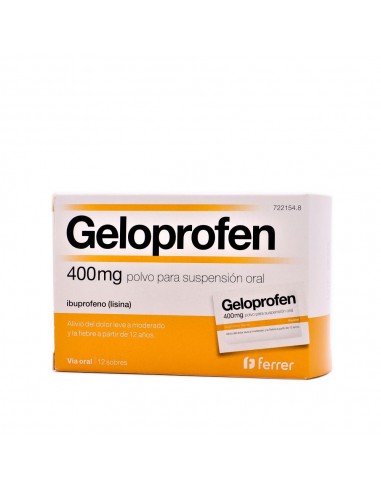 Geloprofen 400 mg polvo para suspensión oral Ibuprofeno (lisina)