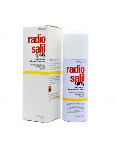 Radio salil spray solución para pulverización cutánea dietilamina Mentol Alcanfor