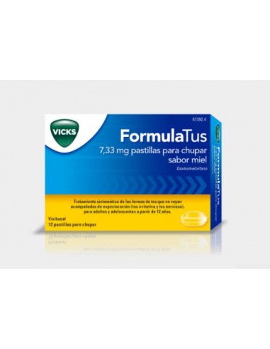FormulaTus 7,33 mg pastillas para chupar sabor miel Dextrometorfano
