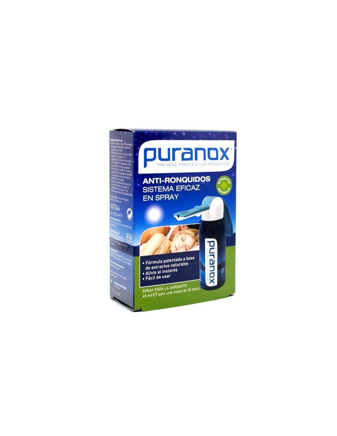 Farmacia Fuentelucha  Puranox Anti ronquidos spray 45 ml