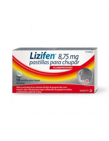 Lizifen 8,75 mg pastillas para chupar sabor menta
