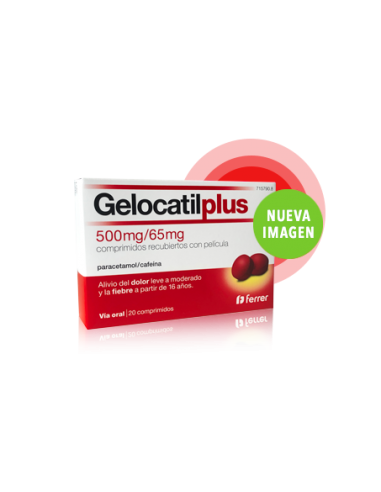 Gelocatil Plus 500mg/65mg comprimidos recubiertos con película