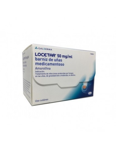Locetar 50 mg/ml barniz de uñas medicamentoso Amorolfina