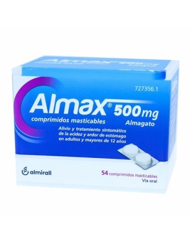 Almax 500 mg Comprimidos masticables Almagato